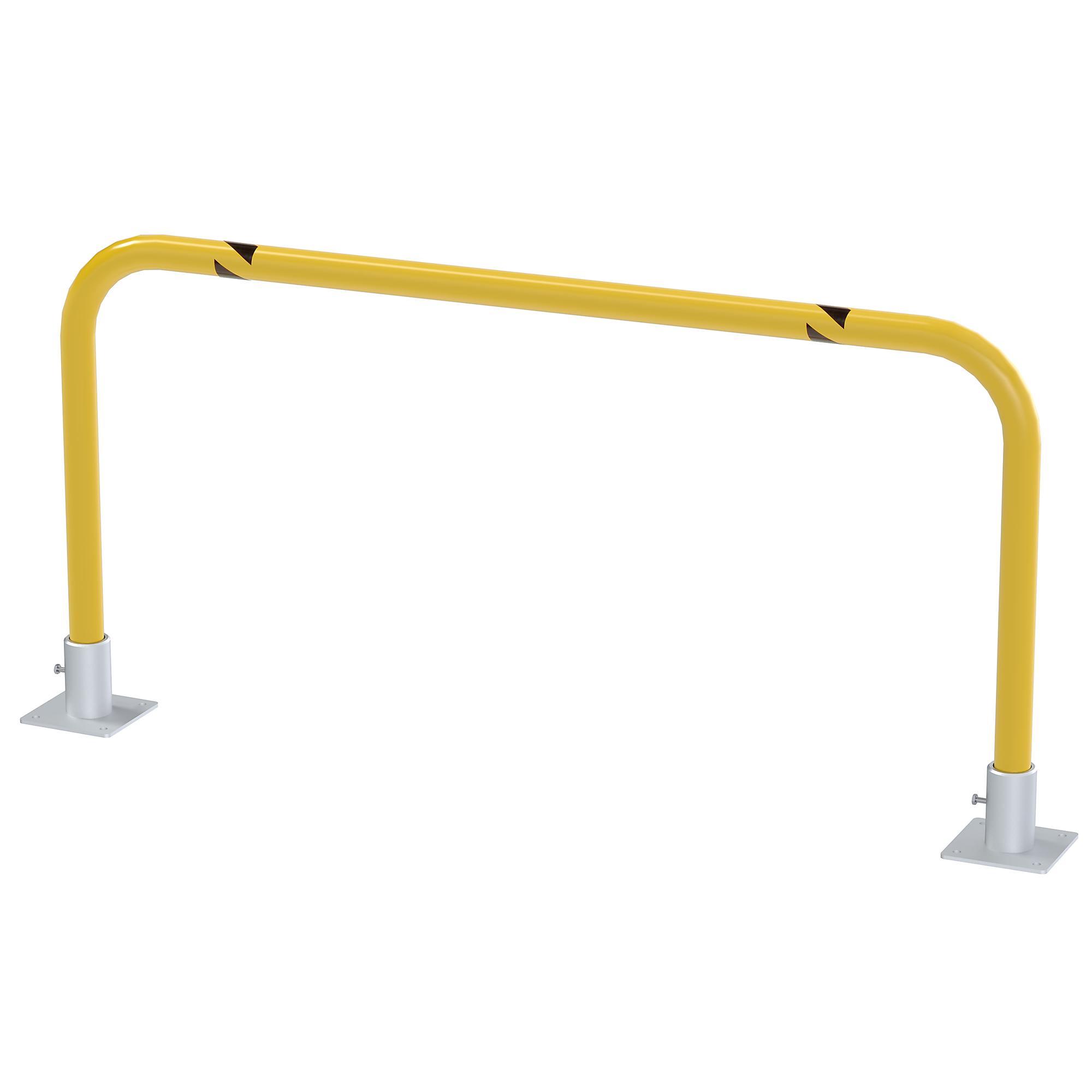 Vestil Steel Removable High Profile Machine and Rack Guard 48 In. x 24 In. x 2 In. Yellow